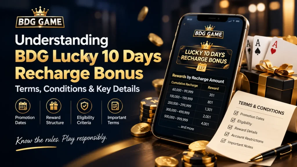 BDG Game Recharge Bonus